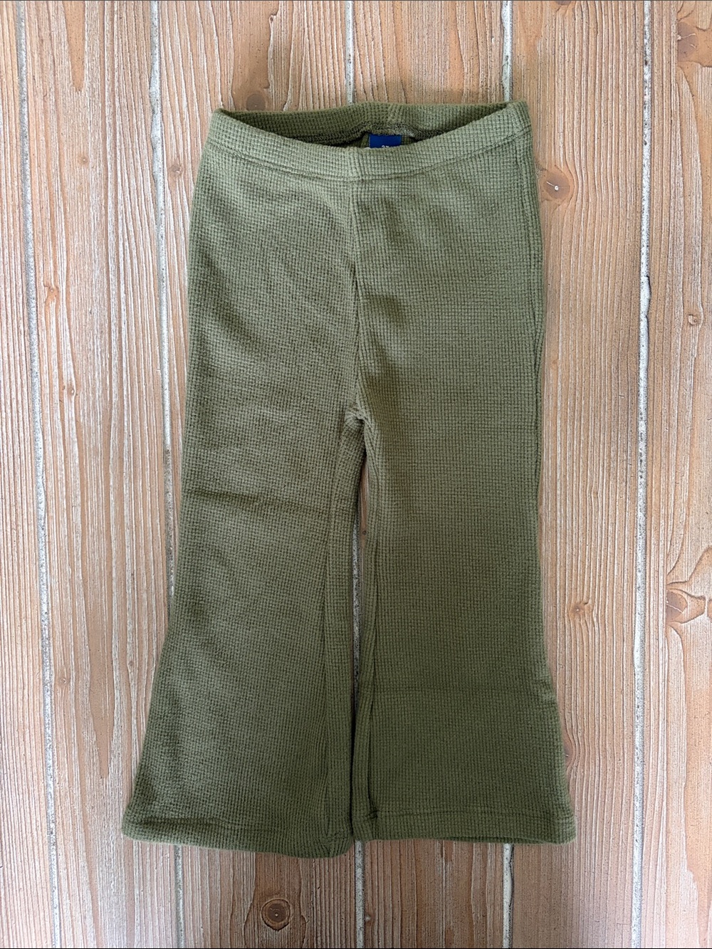 Old Navy Kids Olive Green Waffle Knit Flare Pant Size 2T NWT